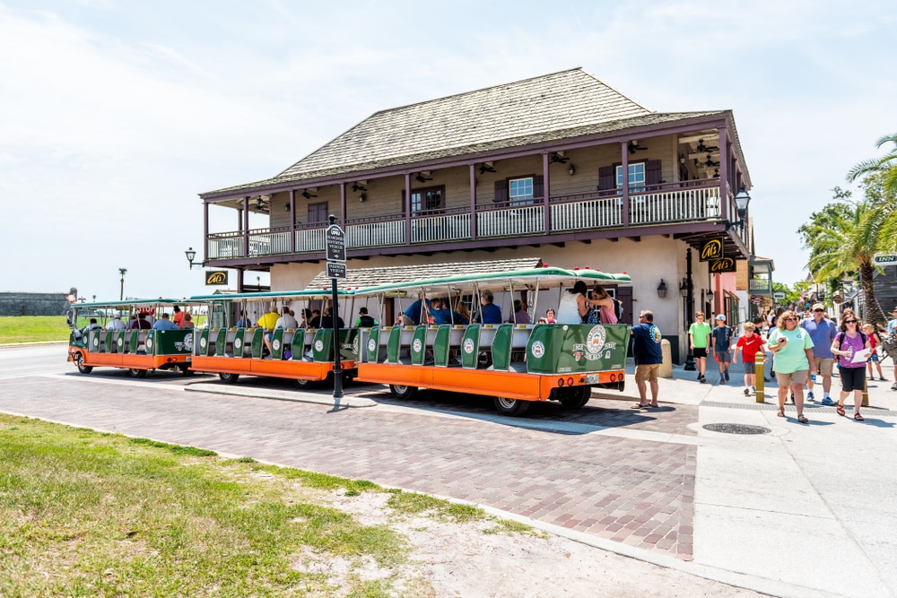 take a trolley tour in St.Augustine