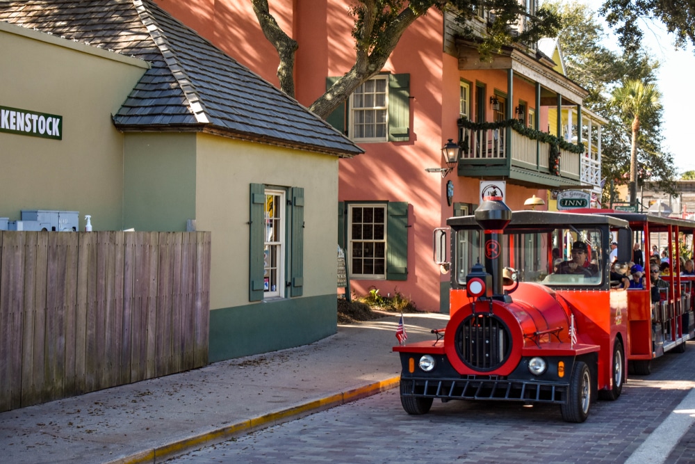 take a trolley tour in St. Augustine