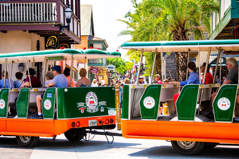 take a trolley tour in St. Augustine