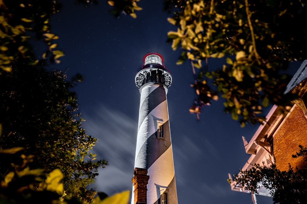 Things to do in St. Augustine, the black and white stripped lighthouse