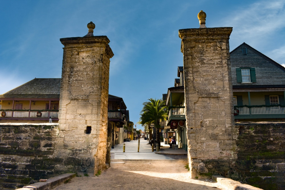 Tour on the Trolley in St. Augustine, photo of the city's historic gates