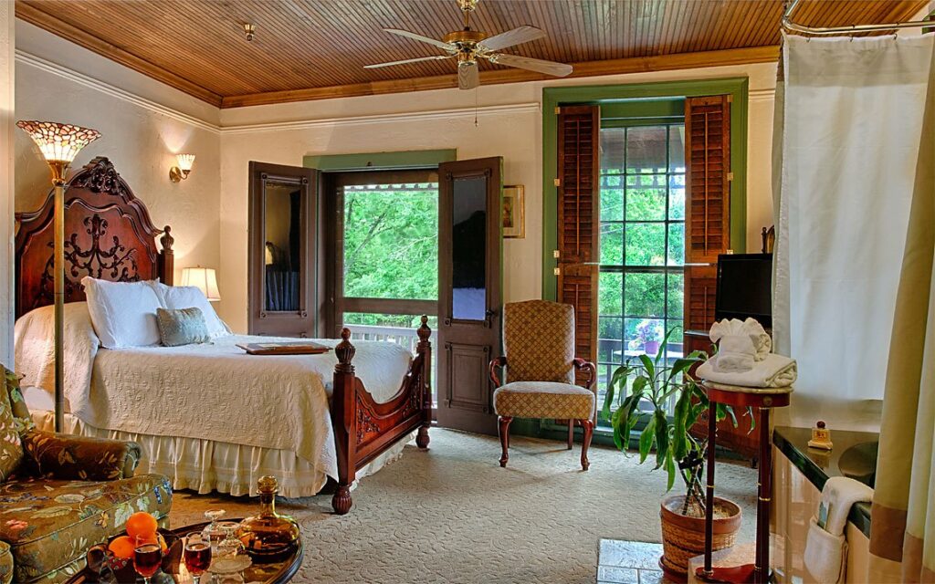 balcony guest room at our Bed and Breakfast in St. Augustine, fL