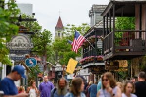 People attending various St. Augustine Events near our Bed and Breakfast