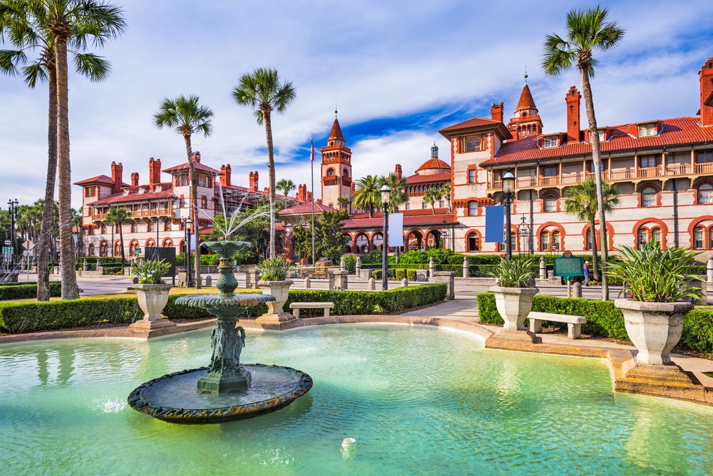 Check out St. Augustine's town square while on a St. Augustine walking tour. 