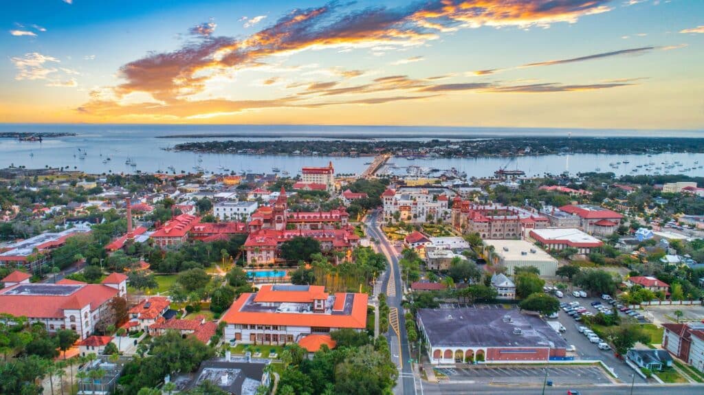 Overview of St. Augustine, where you'll find plenty of fun things to do