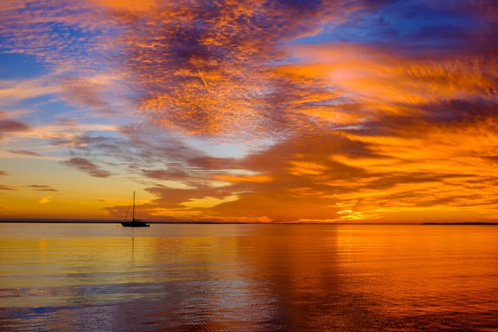 One of the best St. Augustine Tours is a sunset sail.