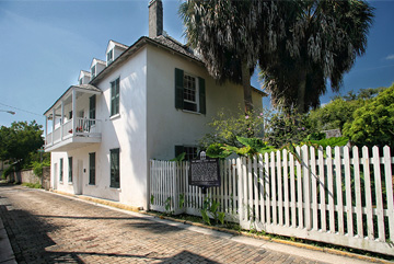 Ximenez-Fatio House Museum Exterior from Aviles Street