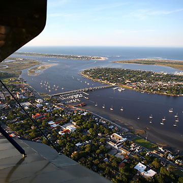 aerial view of St. Augustine