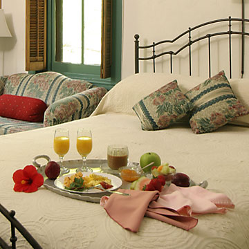 Breakfast served in the guest room