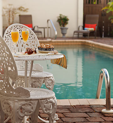 swimming pool at St. Francis Inn