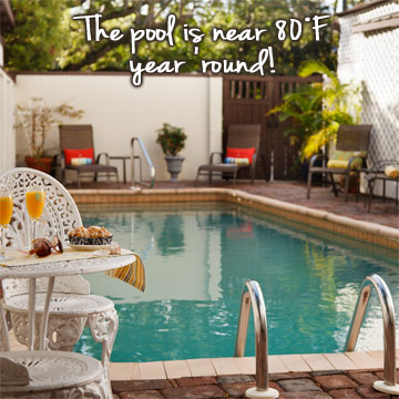 swimming pool at St. Francis Inn